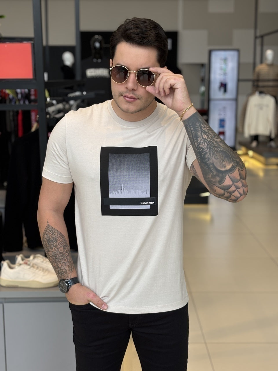 Camiseta Calvin Klein NY Skyline Masculino