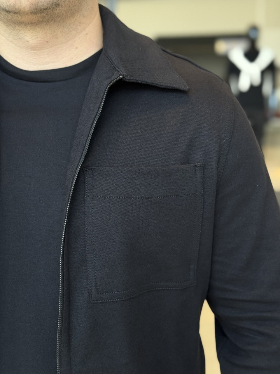 Jaqueta Calvin Klein Zíper com Bolso Masculino