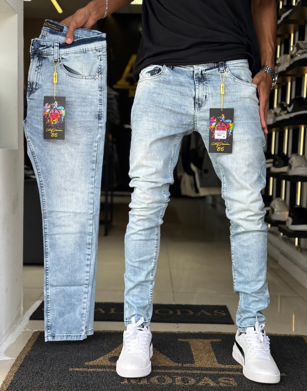 Calça City Denim jeans clara