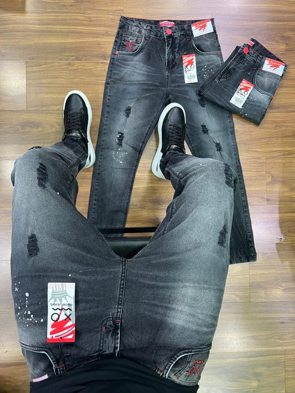 Calça Brow jeans  grafite