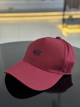 Boné Armani Exchange Logo Assinatura Bordado Relevo Frontal Masculino Bordô
