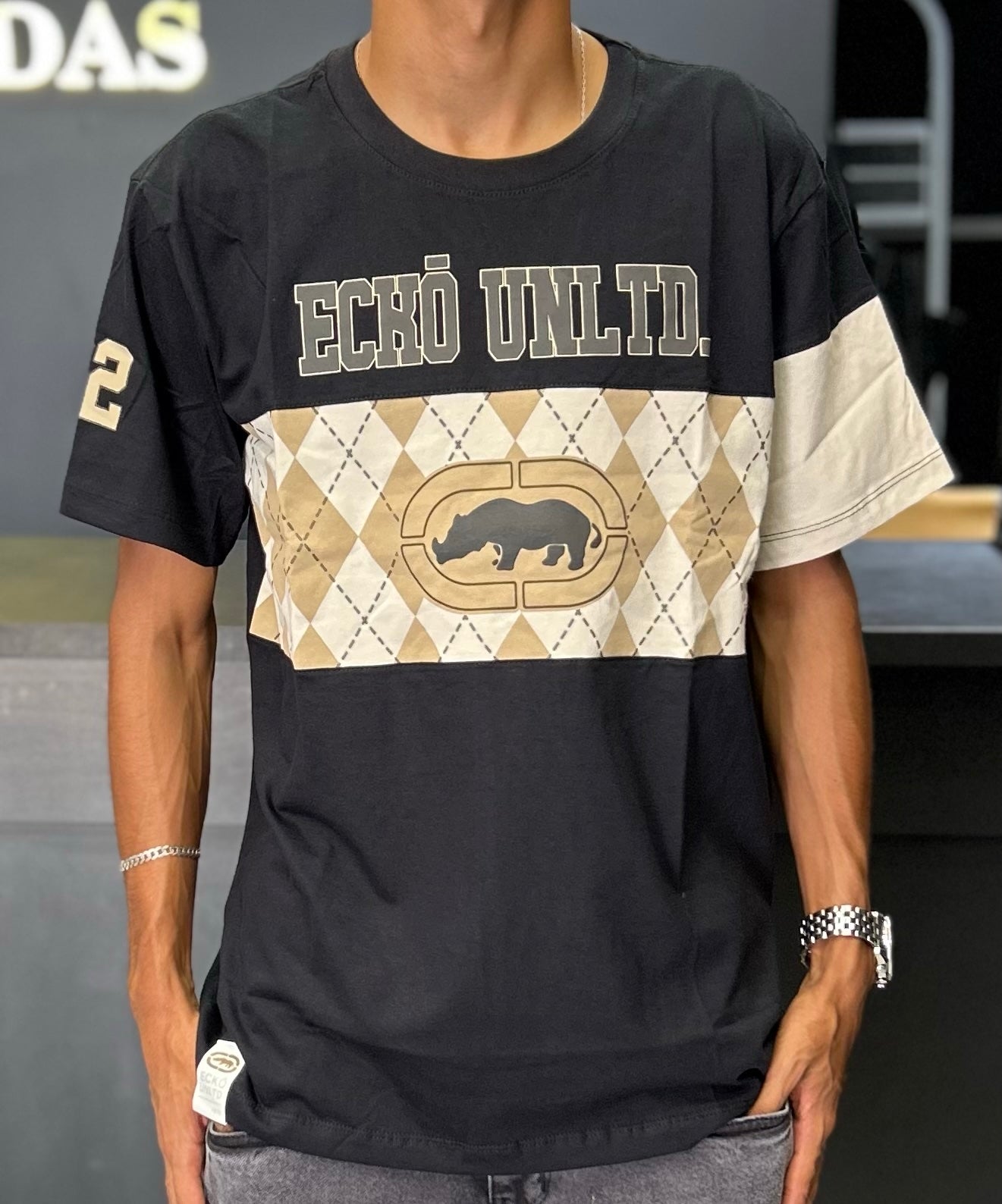 Camiseta ecko crew  preta