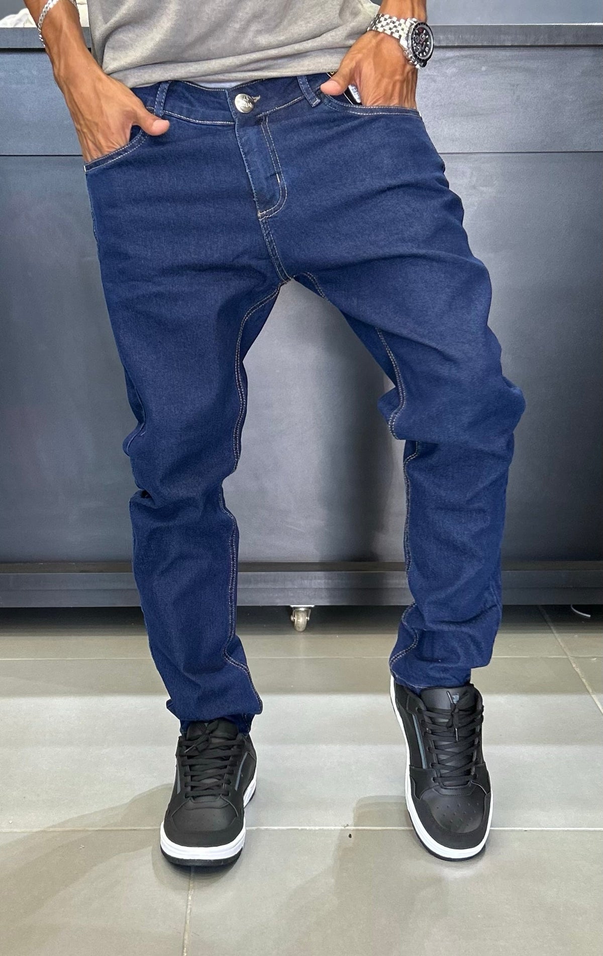 Calça Rota jeans escuro
